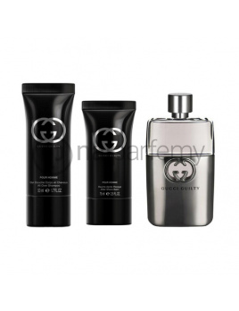 Gucci Guilty Pour Homme, Edt 90ml + 50ml balzám po holení + 50ml sprchový gel