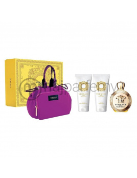 Versace Eros Pour Femme SET: Parfumovaná voda 100ml + Sprchový gél 100ml + Telové mlieko 100ml + Kozmetická taška