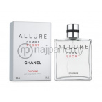 Chanel Allure Sport Cologne, Toaletná voda 100ml - Tester