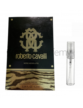 Roberto Cavalli Nero Assoluto, Vzorka vône