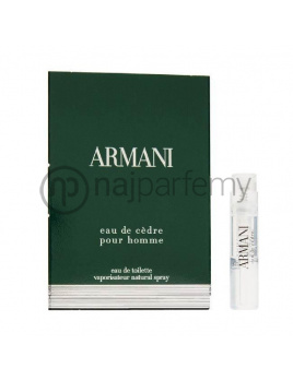 Giorgio Armani Eau de Cedre, Vzorka vône